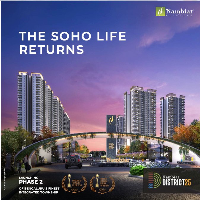 Nambiar District 25 Phase 2: Live the SOHO Life in Bengaluru